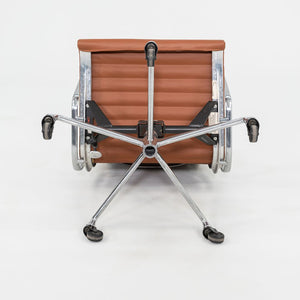 SOLD 2010s Herman Miller Eames Aluminum Group Executive Desk Chair in Cognac Leather