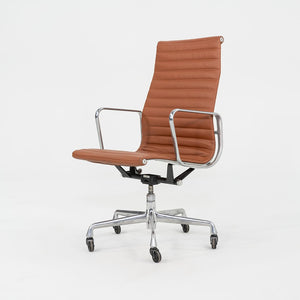 SOLD 2010s Herman Miller Eames Aluminum Group Executive Desk Chair in Cognac Leather