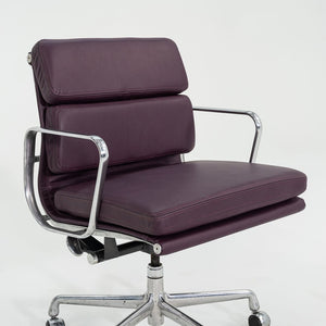 SOLD 2010s Herman Miller Eames Soft Pad Management Desk Chair in Purple Leather