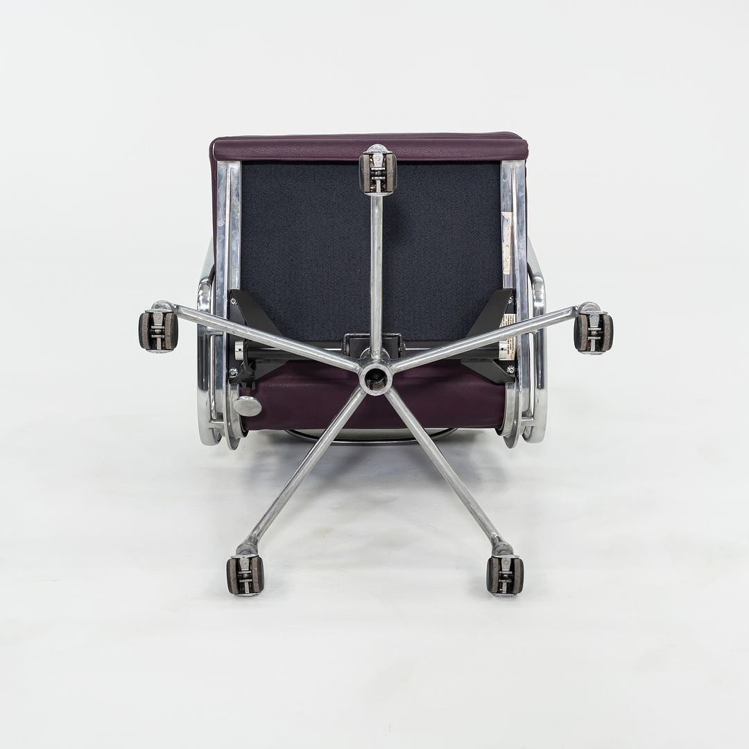 SOLD 2010s Herman Miller Eames Soft Pad Management Desk Chair in Purple Leather