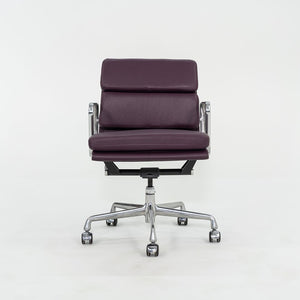 SOLD 2010s Herman Miller Eames Soft Pad Management Desk Chair in Purple Leather