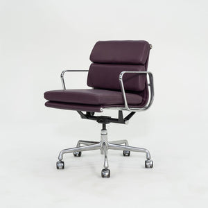 SOLD 2010s Herman Miller Eames Soft Pad Management Desk Chair in Purple Leather