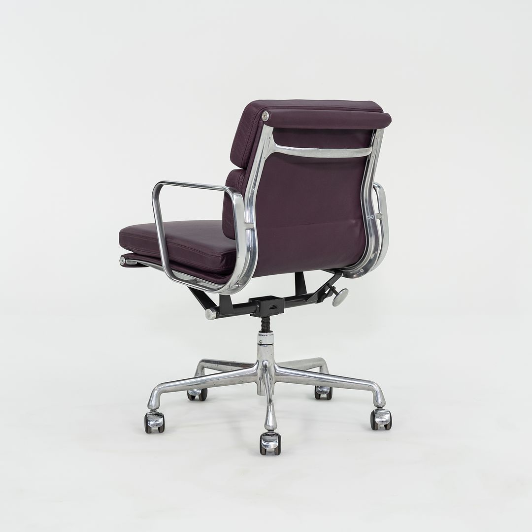 SOLD 2010s Herman Miller Eames Soft Pad Management Desk Chair in Purple Leather