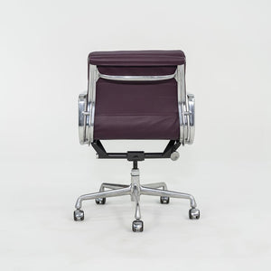 SOLD 2010s Herman Miller Eames Soft Pad Management Desk Chair in Purple Leather