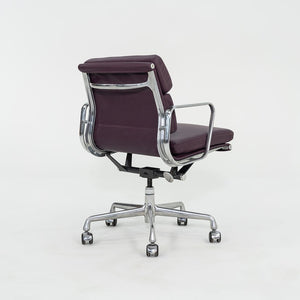 SOLD 2010s Herman Miller Eames Soft Pad Management Desk Chair in Purple Leather