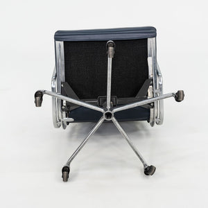 SOLD 2010s Herman Miller Eames Soft Pad Management Desk Chair in Navy Blue Leather