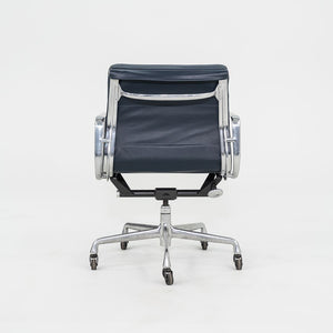 SOLD 2010s Herman Miller Eames Soft Pad Management Desk Chair in Navy Blue Leather