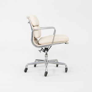SOLD 2010s Herman Miller Eames Soft Pad Management Desk Chair in Cream Leather