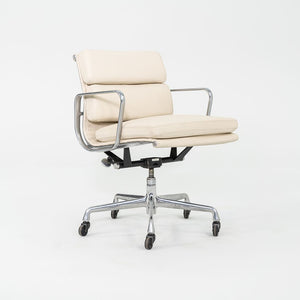 SOLD 2010s Herman Miller Eames Soft Pad Management Desk Chair in Cream Leather