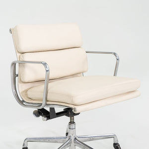 SOLD 2010s Herman Miller Eames Soft Pad Management Desk Chair in Cream Leather