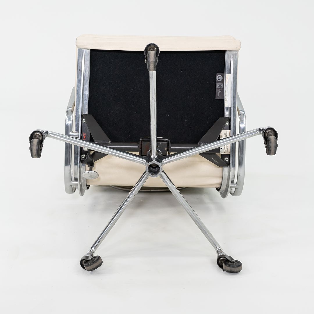 SOLD 2010s Herman Miller Eames Soft Pad Management Desk Chair in Cream Leather