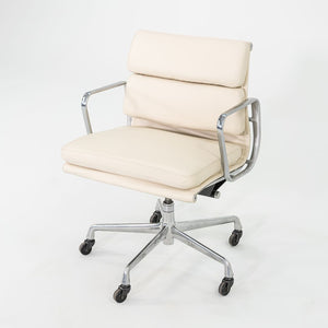 SOLD 2010s Herman Miller Eames Soft Pad Management Desk Chair in Cream Leather