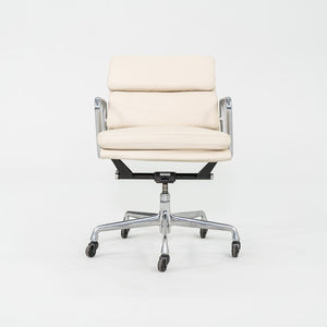 SOLD 2010s Herman Miller Eames Soft Pad Management Desk Chair in Cream Leather