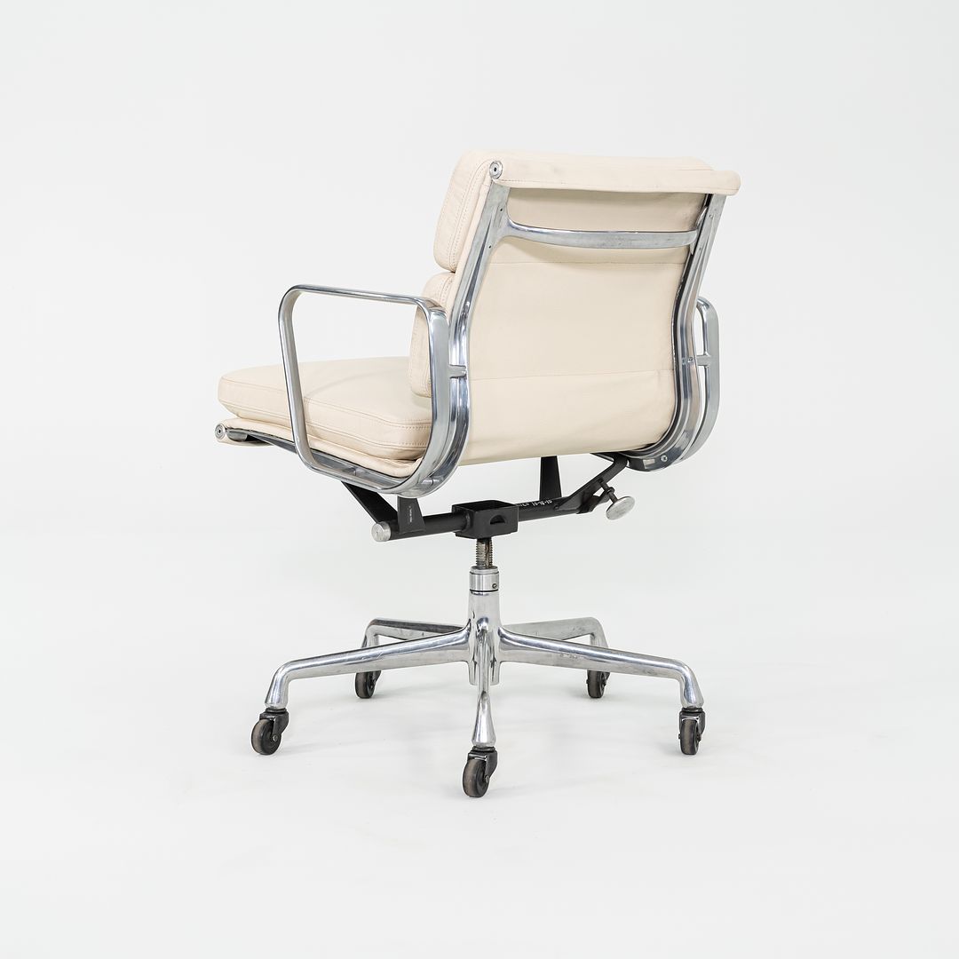 SOLD 2010s Herman Miller Eames Soft Pad Management Desk Chair in Cream Leather