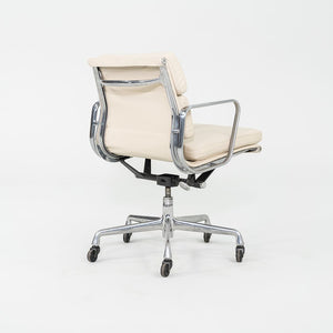 SOLD 2010s Herman Miller Eames Soft Pad Management Desk Chair in Cream Leather