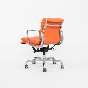 SOLD 2010s Herman Miller Eames Soft Pad Management Desk Chair in Orange Leather 1x Available
