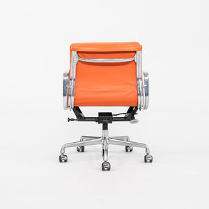 SOLD 2010s Herman Miller Eames Soft Pad Management Desk Chair in Orange Leather 1x Available