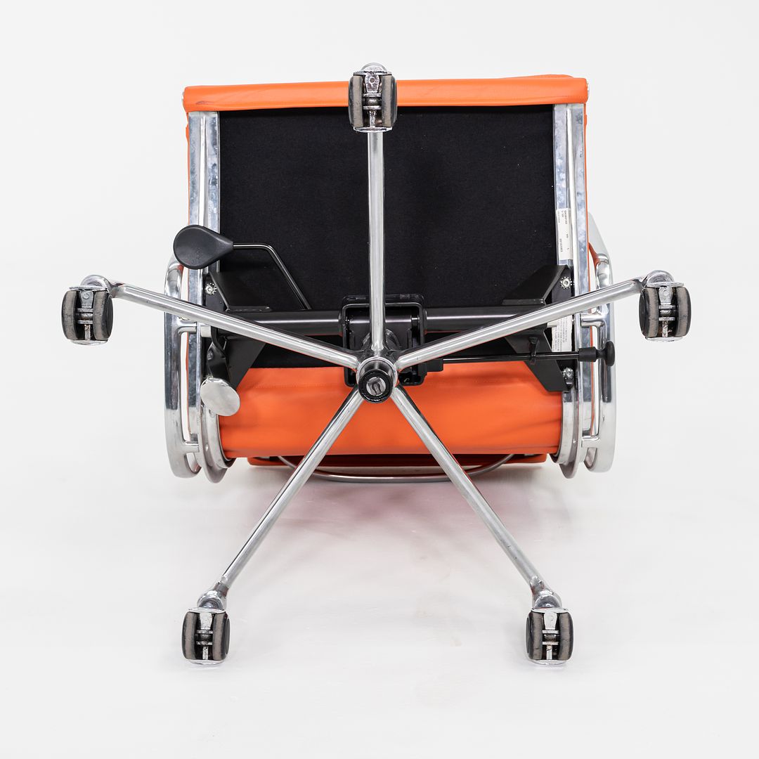 SOLD 2010s Herman Miller Eames Soft Pad Management Desk Chair in Orange Leather 1x Available