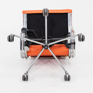 SOLD 2010s Herman Miller Eames Soft Pad Management Desk Chair in Orange Leather 1x Available