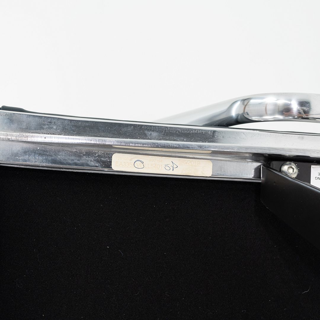 SOLD 2010s Herman Miller Eames Soft Pad Management Desk Chair in Navy Blue Leather