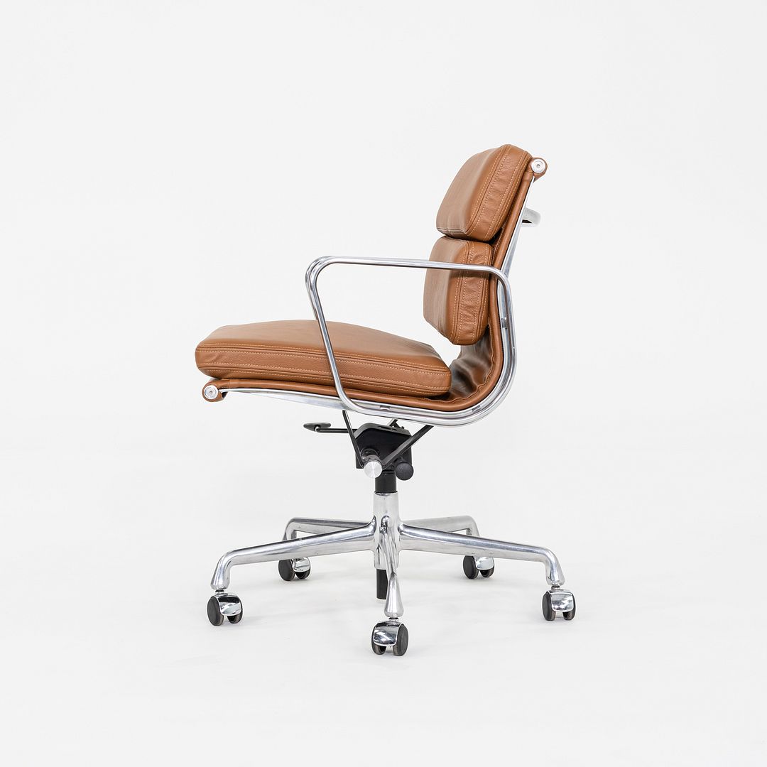 SOLD 2010s Herman Miller Eames Soft Pad Management Desk Chair with Cognac Leather