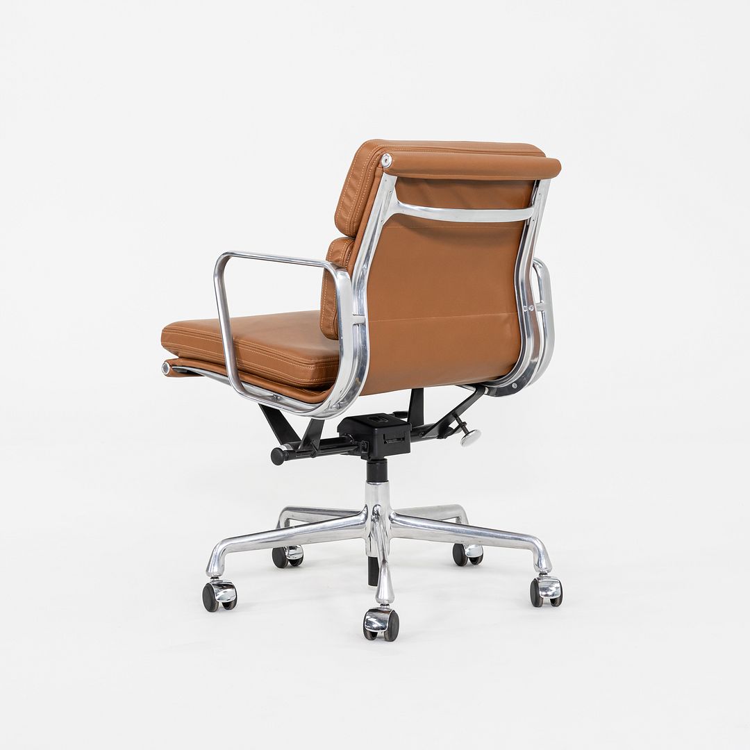 SOLD 2010s Herman Miller Eames Soft Pad Management Desk Chair with Cognac Leather