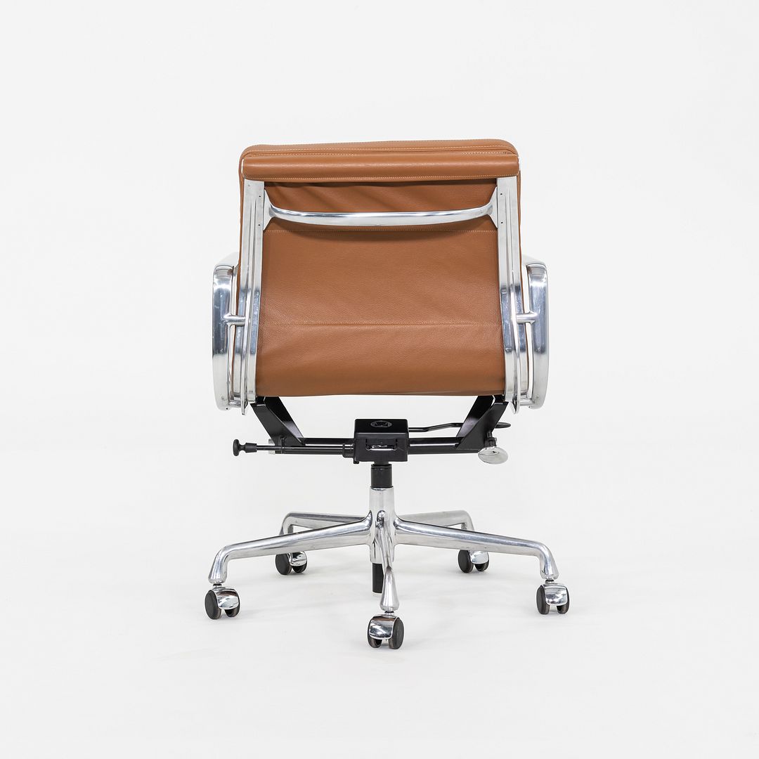 SOLD 2010s Herman Miller Eames Soft Pad Management Desk Chair with Cognac Leather