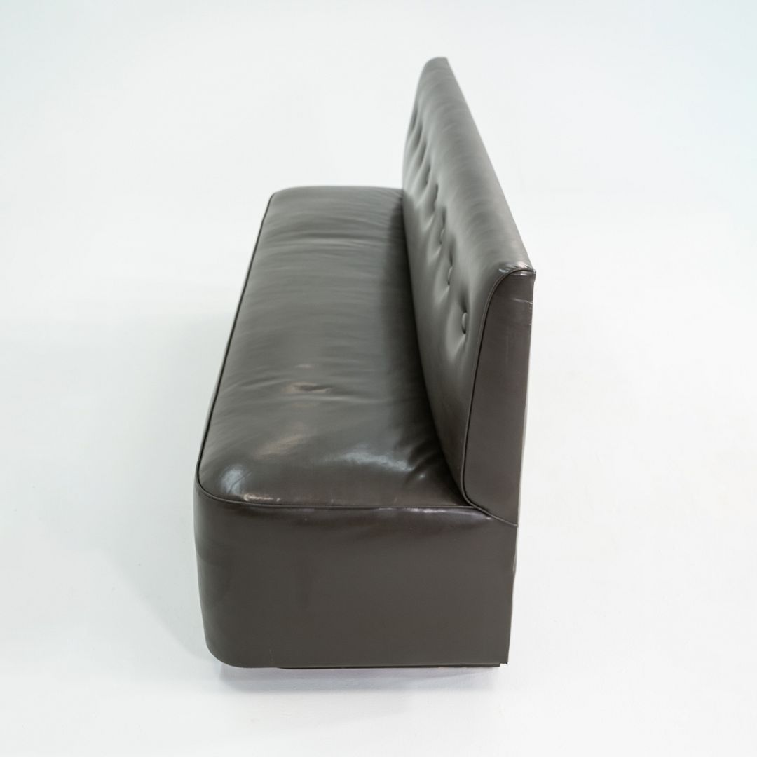 2004 Henry B Urban Custom Banquette / Bench Rich Brown Vinyl Upholstery Finish