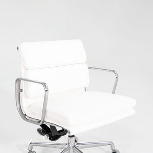 2010s Herman Miller Eames Soft Pad Management Desk Chair with White Leather