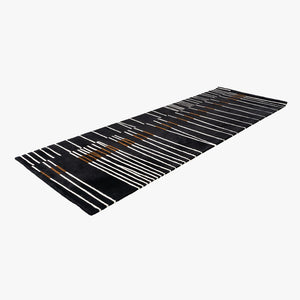 2000s Studio DR DellaRobbia Lanzo Rug 3'7" x 11' Comprised of New Zealand Wool
