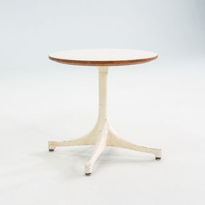 SOLD C. 1958 Pair of George Nelson Pedestal Side Tables for Herman Miller w/ Laminate