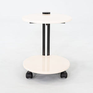 1980s Pace Collection Lacquered Occasional End Table on Casters Made in Italy