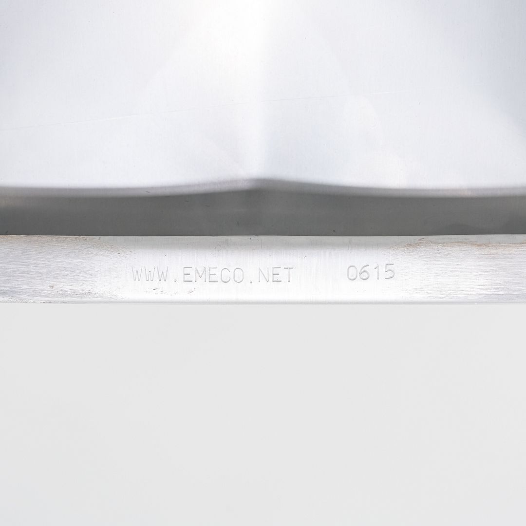 2010s Emeco 1006 Navy Dining Chair Aluminum with Black Seat Pad 35x Available