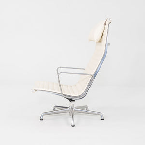 2009 Herman Miller Eames Aluminum Group Lounge Chair with 2101 Ivory Leather