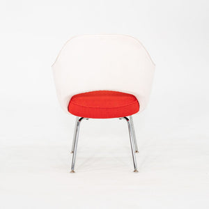 2010s Set of 4 Eero Saarinen for Knoll Executive Arm Chairs in Two-Toned Fabric w/ Cato