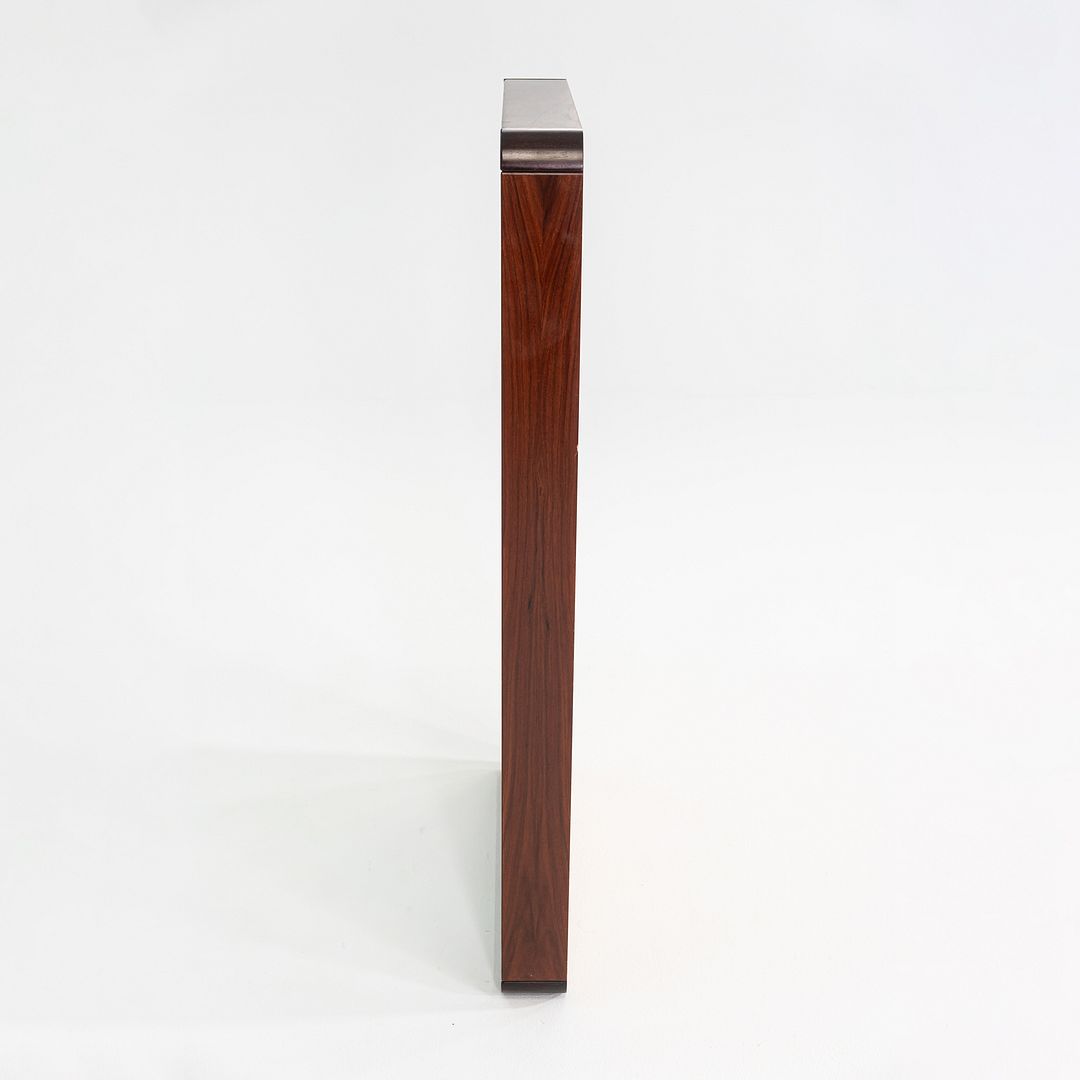 1970s Danish Modern Rosewood Mirror with Rounded Edges 27.5 x 51 x 4 inches