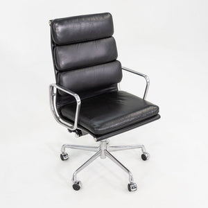 2003 Herman Miller Eames Soft Pad Executive Desk Chair Black Leather 17x Avail