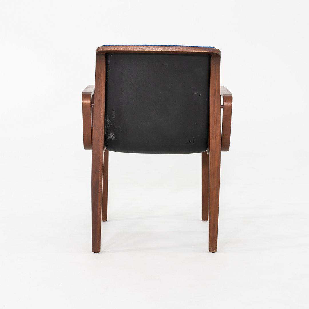 1970 Bill Stephens 1300 Series Dining Chair for Knoll in Purple Fabric & Walnut