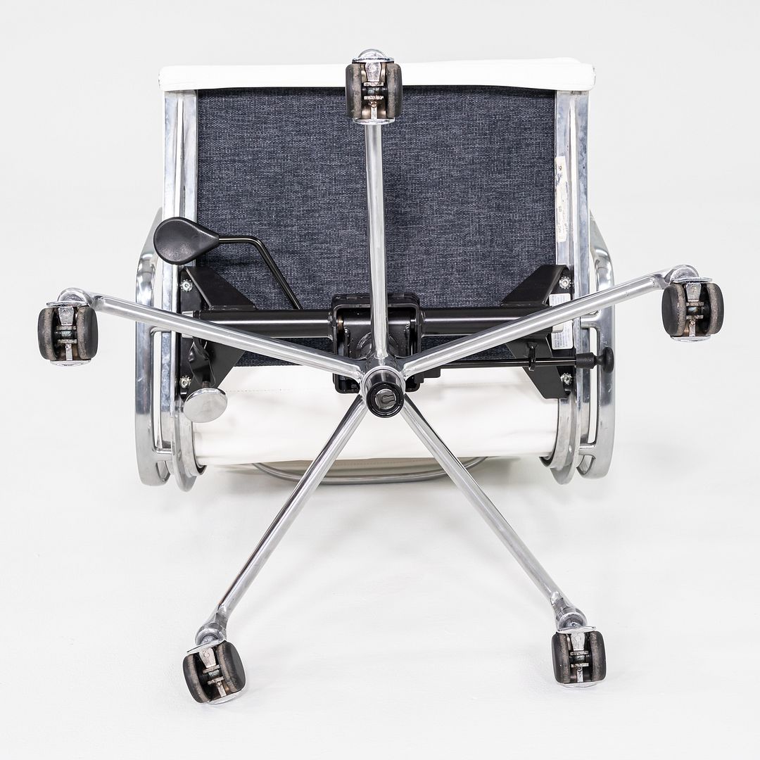 2010s Herman Miller Eames Soft Pad Management Desk Chair with White Leather