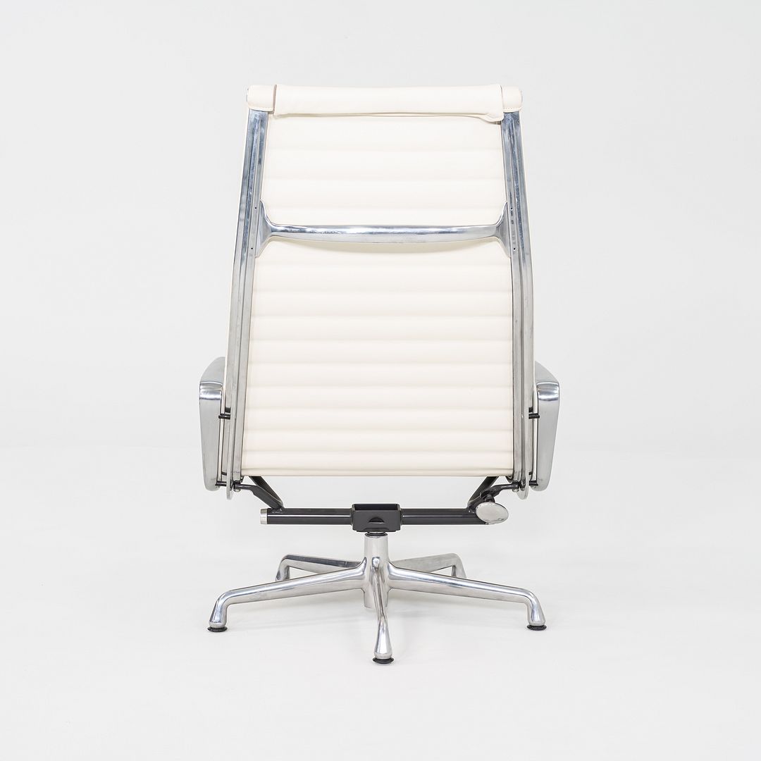 2009 Herman Miller Eames Aluminum Group Lounge Chair with 2101 Ivory Leather