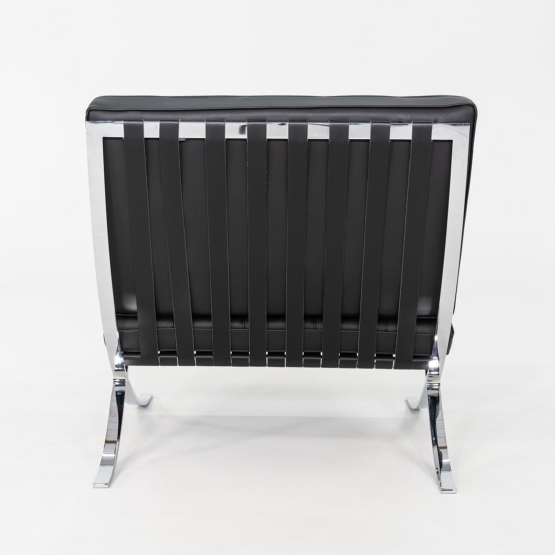 2010s Mies van der Rohe for Knoll Barcelona Lounge Chair with Ottoman / Stool