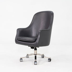 2006 Nicos Zographos Alpha Bucket Executive Desk Chair in Grey Leather 9x Avail