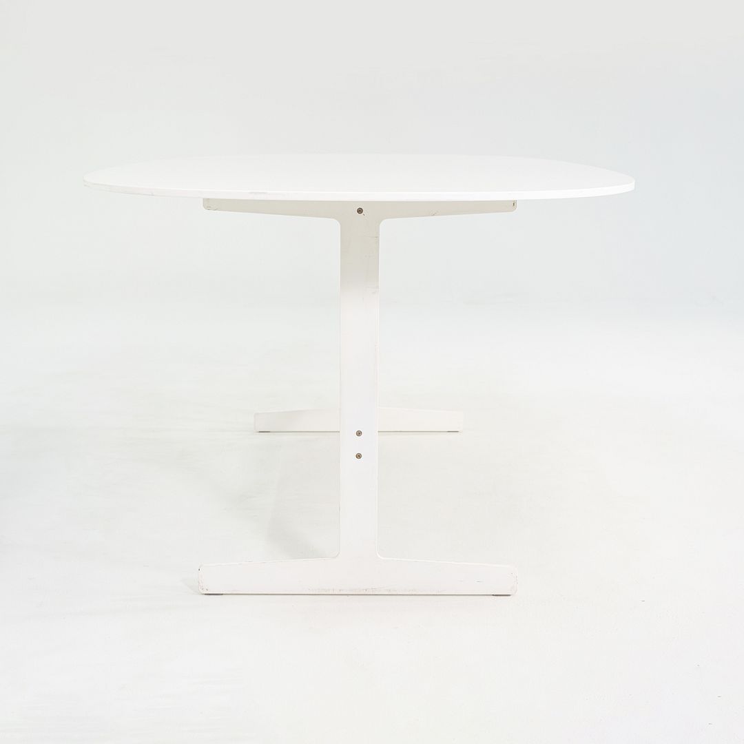 SOLD 2000s Jasper Morrison for Cappellini White Lacquer Simplon Dining Table 79x39x29