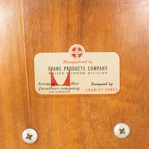 C. 1947 Herman Miller Evans Eames LCW Lounge Chair Walnut w/ 5-2-5 Screw Pattern