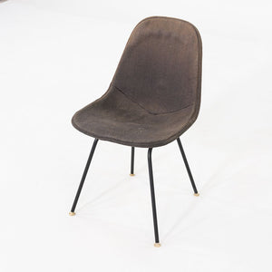 C. 1957 Set of Four Herman Miller Eames DKX-1 Dining Chairs in Wire and Fabric