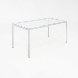 1970s Steel and Glass Dining Table Attributed to Jacob Epstein for Cumberland