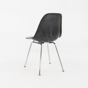 2019 Set of Six Eames Modernica Fiberglass DSX Dining Side Chairs in Black