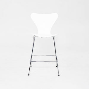 2024 Arne Jacobsen for Fritz Hansen Series 7 Counter Stool Painted Ash w/ Chrome