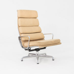 2007 Herman Miller Eames Soft Pad Reclining Lounge Chair with Oatmeal Fabric