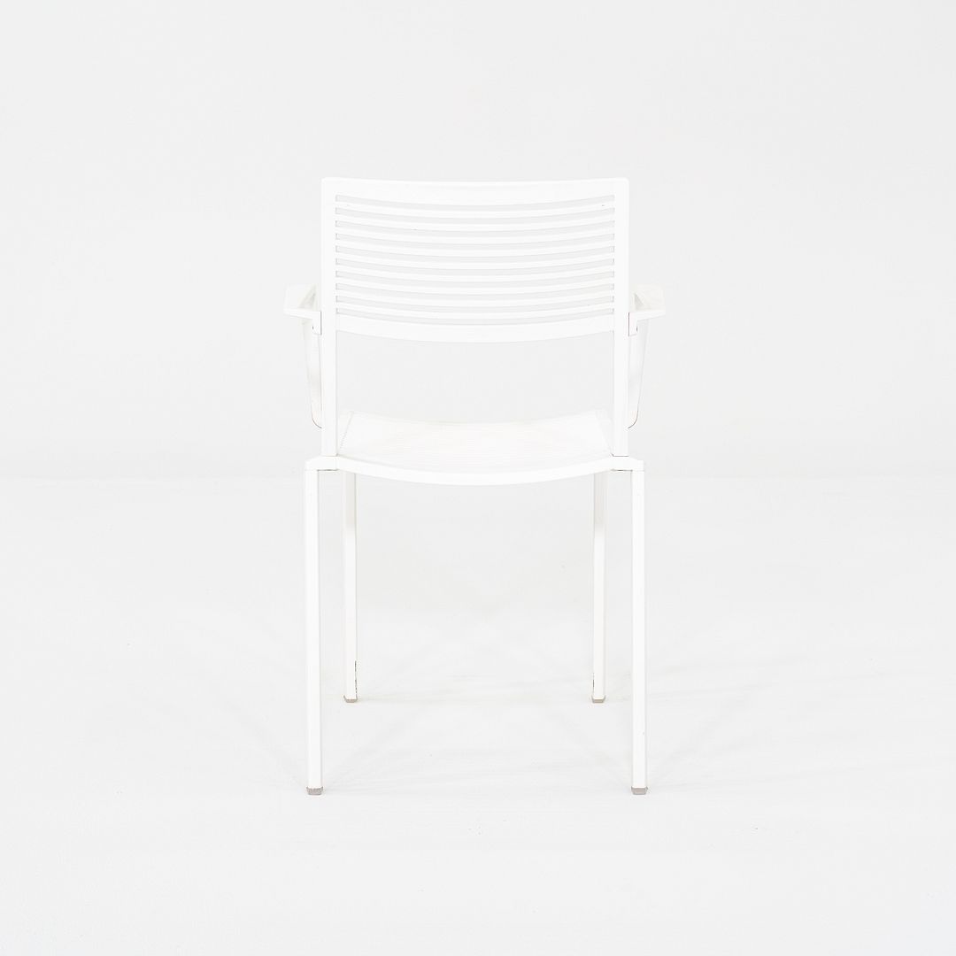 2020s Janus et Cie Easy Stackable Armchair Powder Coated White 13x Ava ...